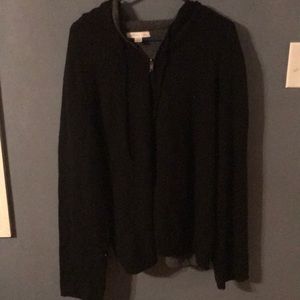 Black zip up hoodie